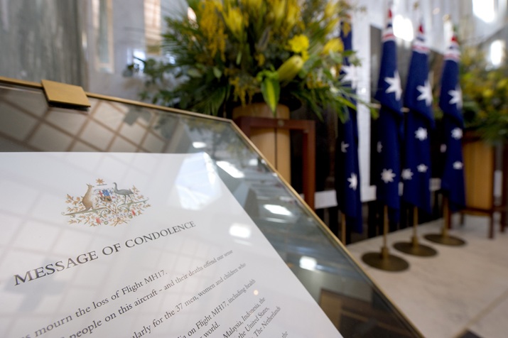 You are currently viewing Condolence book to recognise MH17 plane tragedy victims and families